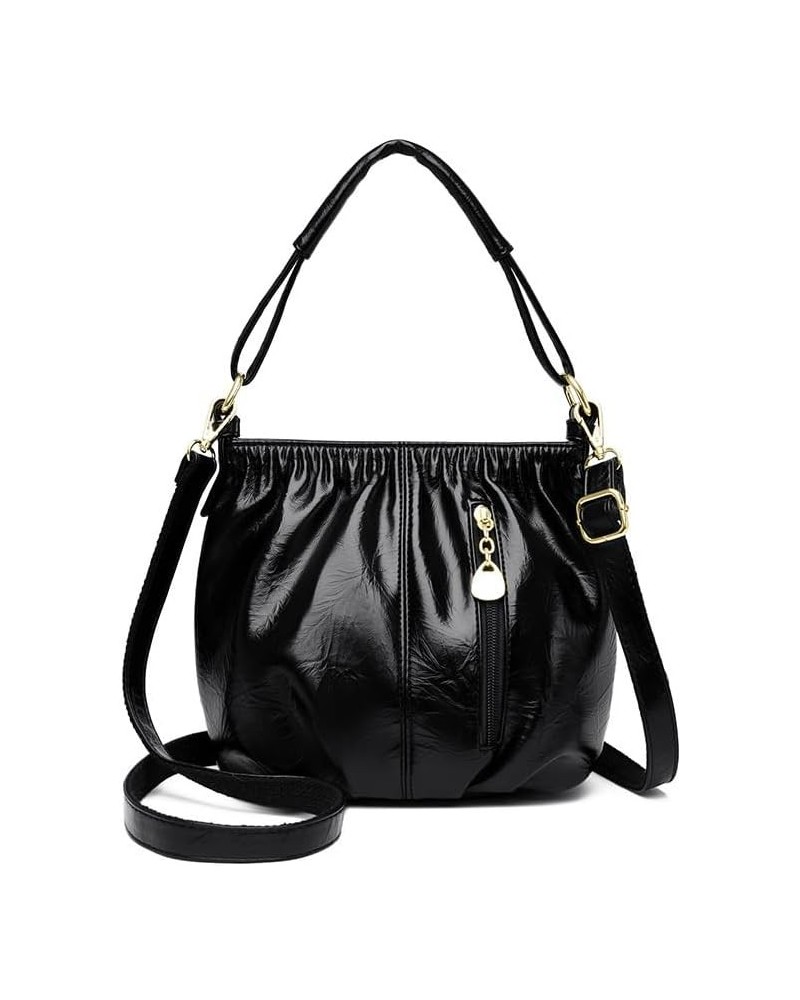 Women Shoulder HandBags Crossbody Bags For Female Leather Designer Purses Handbag Women's Messenger Bag 8131 Black $20.35 Sho...