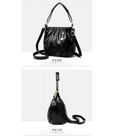 Women Shoulder HandBags Crossbody Bags For Female Leather Designer Purses Handbag Women's Messenger Bag 8131 Black $20.35 Sho...