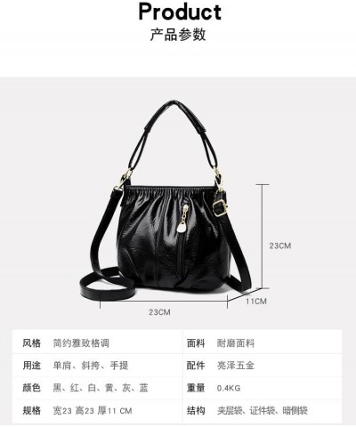 Women Shoulder HandBags Crossbody Bags For Female Leather Designer Purses Handbag Women's Messenger Bag 8131 Black $20.35 Sho...