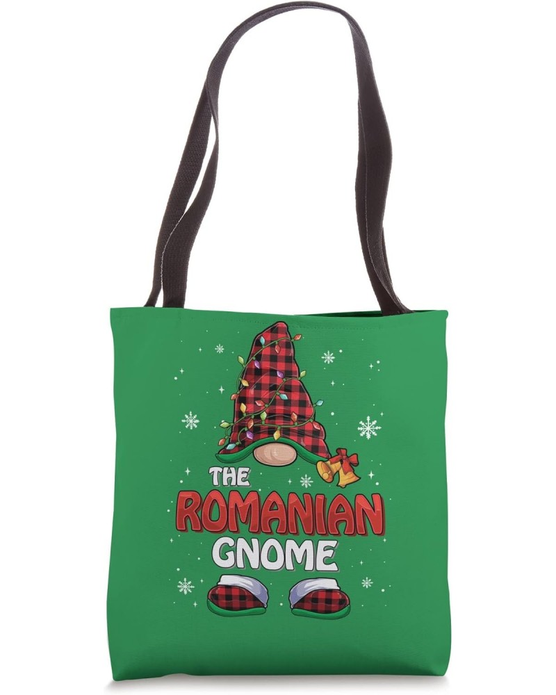 Funny Romanian Gnome Buffalo Plaid Matching Family Tote Bag $8.40 Totes