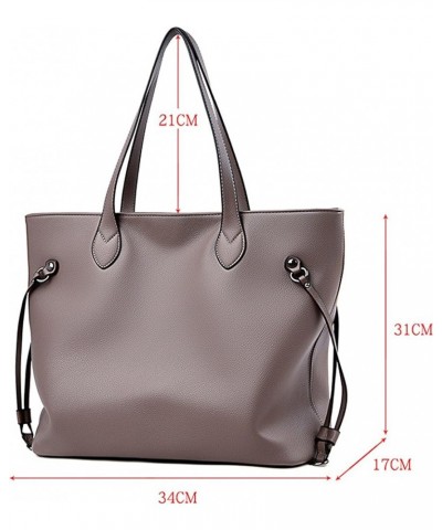 Simple Big Women Handbags PU Leather Shoulder Bag Ladies Underarm Bags Casual Large Capacity Tote Bags Black $33.08 Totes