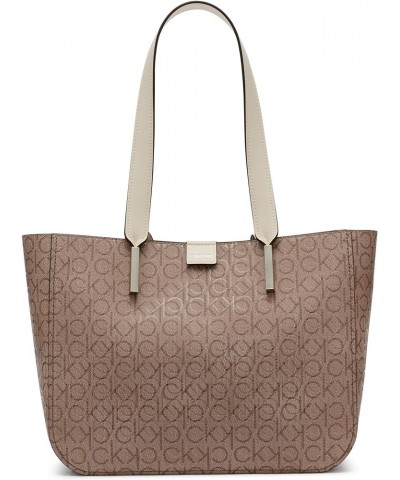 Audrey East/West Tote Almond/Taupe/White Embossed $40.25 Totes