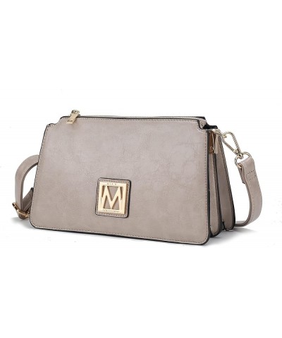 Shoulder Bag for Women, Vegan Leather Fashion Crossbody Handbag Messenger Purse Domitila Taupe $22.54 Crossbody Bags