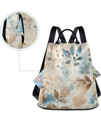 Cute Frog Cartoon Women Backpack Purse Anti Theft Back Zipper Design Travel Bag Watercolor Floral $18.37 Backpacks