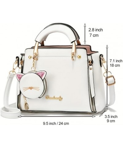 Women's Printed Embroidered Small Handbag And Purse Cute Mini Top Handle Satchel Shoulder Bags Leather Tote Bag Beige $18.71 ...