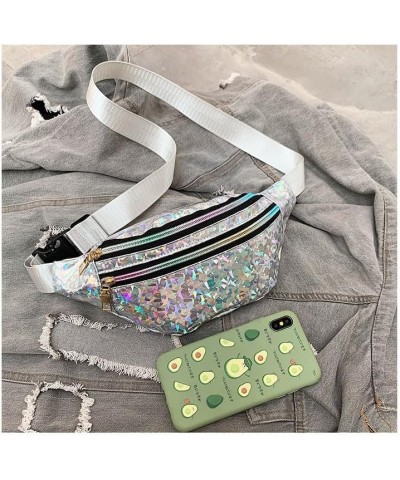 Sling Bag Sling Backpack Crossbody Bag Chest Bag Shoulder Bag Women Laser Sequins PU Fashion Multipurpose Lightweight Daypack...