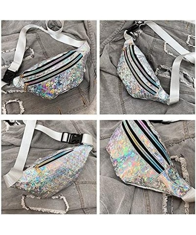 Sling Bag Sling Backpack Crossbody Bag Chest Bag Shoulder Bag Women Laser Sequins PU Fashion Multipurpose Lightweight Daypack...