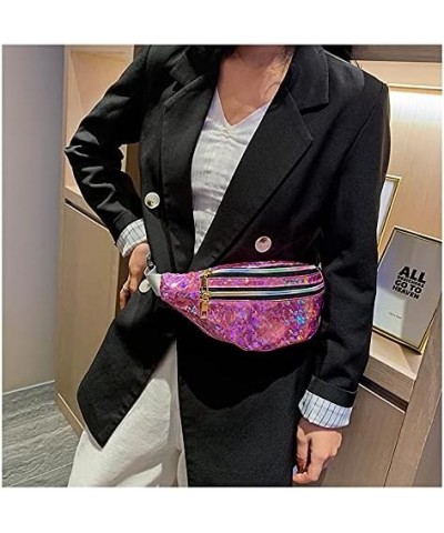 Sling Bag Sling Backpack Crossbody Bag Chest Bag Shoulder Bag Women Laser Sequins PU Fashion Multipurpose Lightweight Daypack...