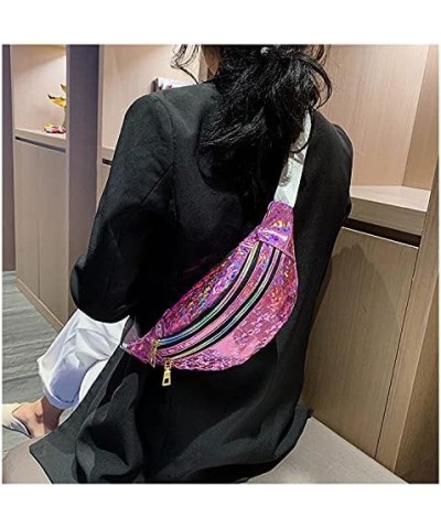 Sling Bag Sling Backpack Crossbody Bag Chest Bag Shoulder Bag Women Laser Sequins PU Fashion Multipurpose Lightweight Daypack...