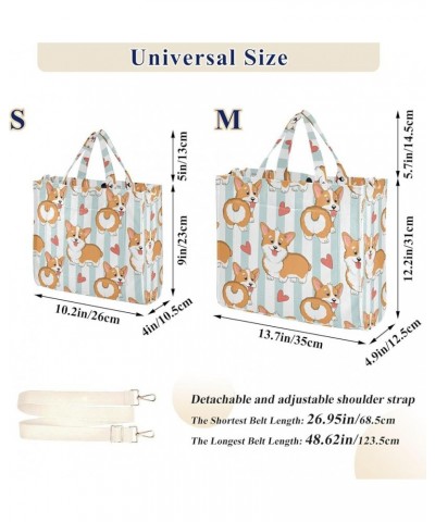 Flower Leaves Tote Purses and Handbags, Secure Magnetic Closure, Small Tote for Women, Available for All Seasons Cute Dogs 1 ...