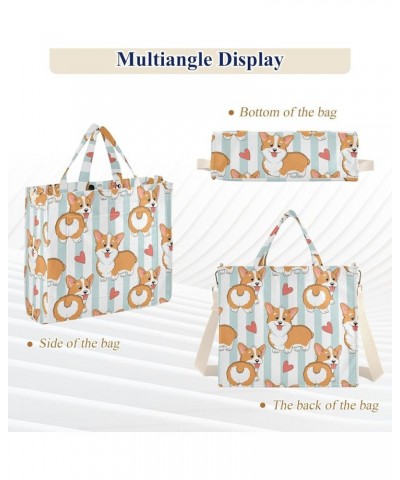 Flower Leaves Tote Purses and Handbags, Secure Magnetic Closure, Small Tote for Women, Available for All Seasons Cute Dogs 1 ...