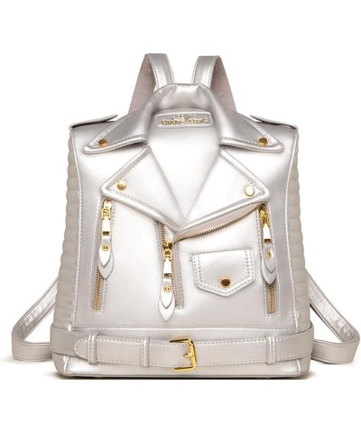 Cute Fashion Backpack Purse，PU Leather Anti-Theft Casual Shoulder Bag for Women (pink) Silver $14.85 Backpacks