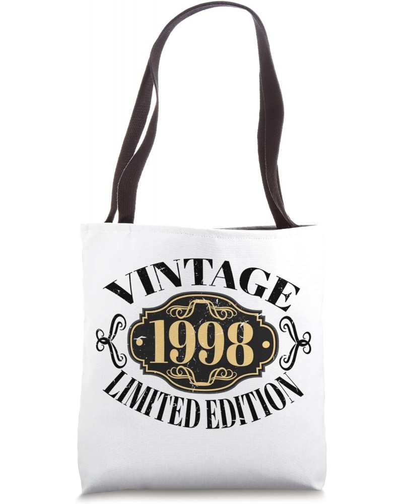 Vintage 1998 For Men Women Cool 26 Years Old 26th Birthday Tote Bag $11.28 Totes