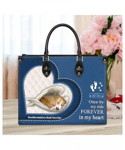 Staffordshire Bull Terrier Leather Bag Women Fashion Synthetic Leather Handbags Shoulder Bag For Dog Lover Style 2 $34.55 Sho...