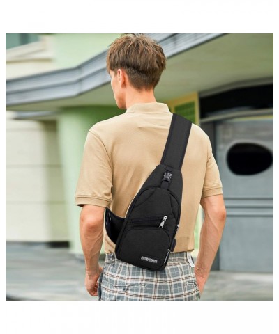 New Sling Bag Unisex Chest Pack for Men/Women Crossbody Bag with USB, Earphone Hole One Strap Backpack for Travel Cycling Cam...