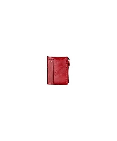 Cards Case Mini Wallet Slim Coin Purse Business Bifold Card Holder Clutch Multi-Function Male Wallet-Red (Color : Red) $20.31...