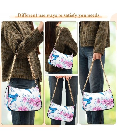 Tacos Restaurant Food Pattern Purses for Women Hobo Tote Bag Women Cute Handbags Printed Small Shoulder Bag Flowers Hummingbi...