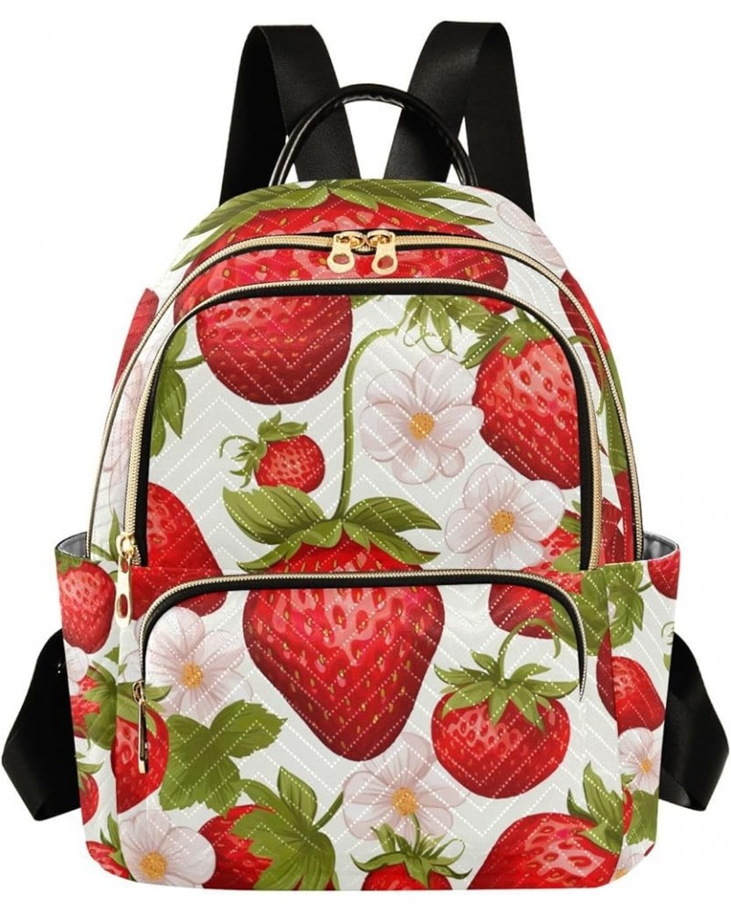 Strawberry Womens Purse Backpack, Women's Fashion Backpack, Women's Travel Backpack, S Strawberry-2 Medium $18.69 Backpacks