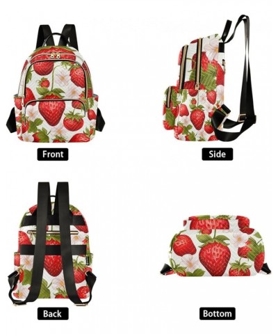 Strawberry Womens Purse Backpack, Women's Fashion Backpack, Women's Travel Backpack, S Strawberry-2 Medium $18.69 Backpacks