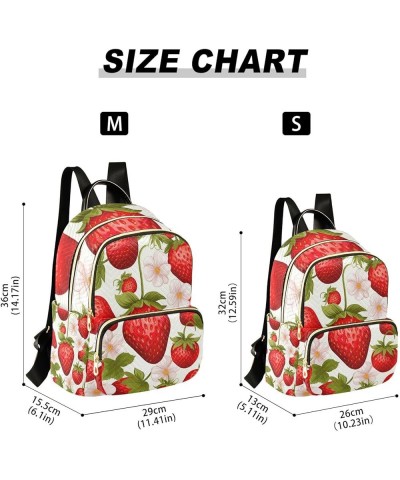 Strawberry Womens Purse Backpack, Women's Fashion Backpack, Women's Travel Backpack, S Strawberry-2 Medium $18.69 Backpacks