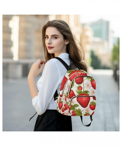 Strawberry Womens Purse Backpack, Women's Fashion Backpack, Women's Travel Backpack, S Strawberry-2 Medium $18.69 Backpacks