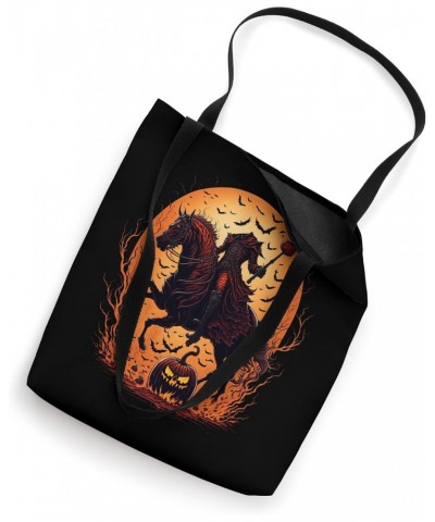 Halloween Scary Pumpkin Headless Horseman Tote Bag $11.21 Totes