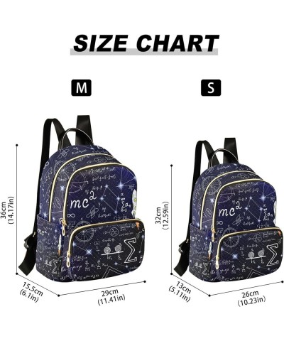 Math Formulas Cartoon Rocket Backpack for Women Shoulder Bag Lightweight Mini Backpack Casual Daypack Back Pack for Travel Mi...