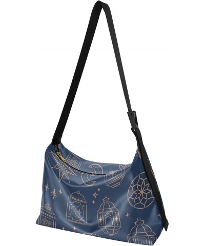 Arab Lanterns Stars Tote Bag for Women Large Hobo Bags Hobo Crossbody Bags Women Tote Bag with Adjustable Strap for Travel Gi...