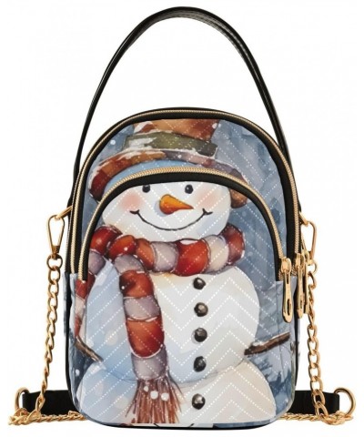 Snowman Small Crossbody Bags for Women Cell Phone Shoulder Purse Handbags Wallet 21215912 $13.16 Crossbody Bags