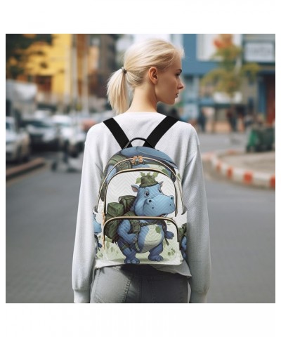 Wolf Face on Galaxy Womens Backpack Purse Quilted Backpack with Luggage Strap Women's Mini Backpack Purse Hippo With Backpack...