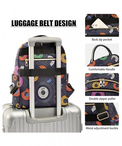 Women Backpack Cute Disk Anti-Theft Travel Backpack with Luggage Belt Lightweight Handbag Lady Purse Roomy Double Zipper Week...