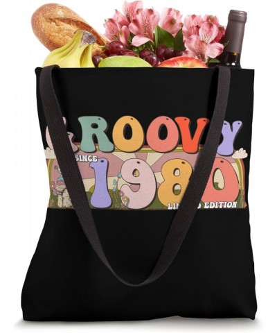 Groovy Since 1980 Retro Hippie 43rd Birthday Tote Bag $13.13 Totes