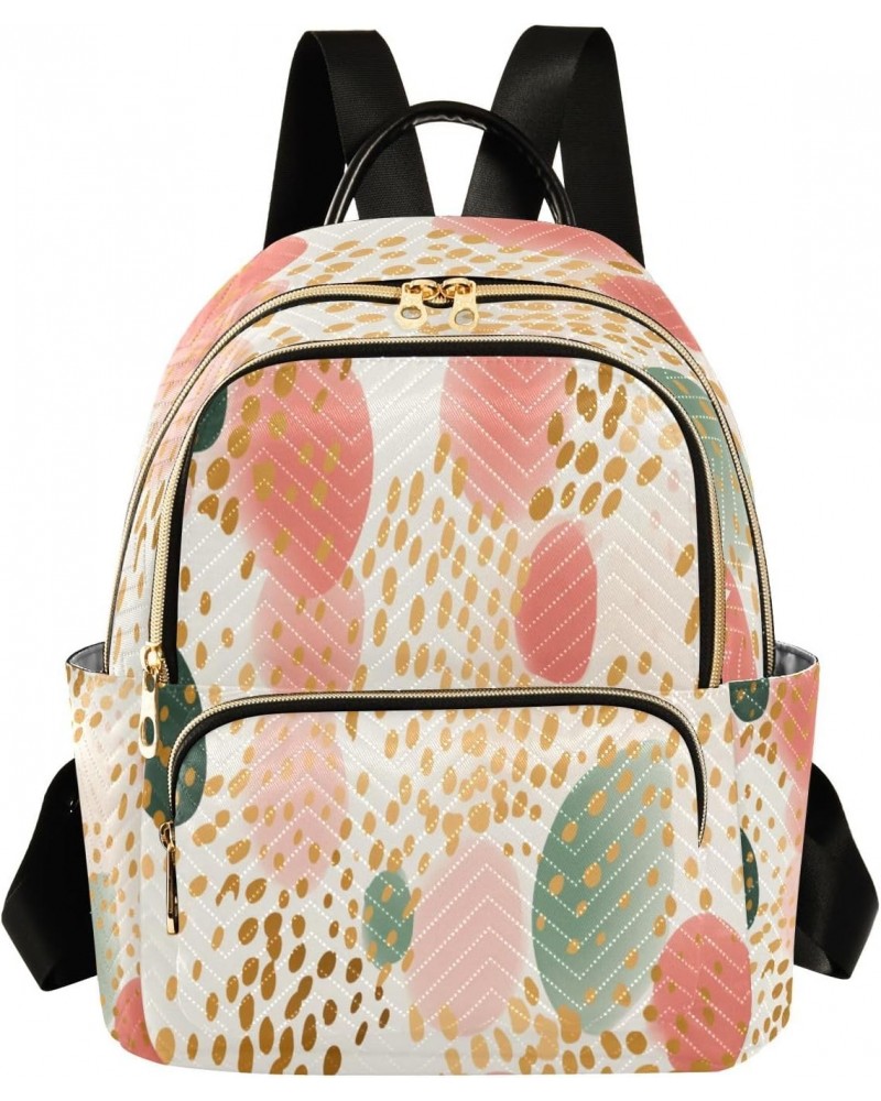 Geometry Dots Women Backpack Purse Travel Daypack Shoulder Bag $20.29 Backpacks