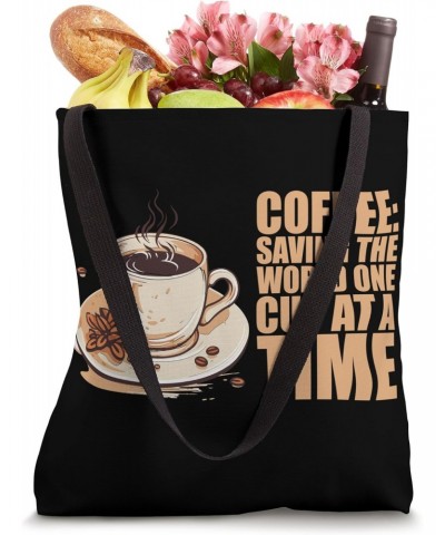 Coffee Cup Barista Coffein Morning Funny Sarcastic Coffee Tote Bag $13.14 Totes