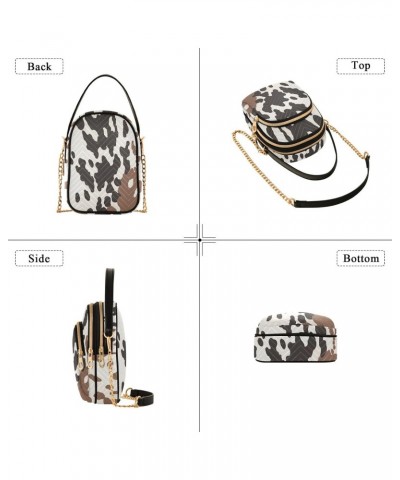 Cow Print Small Crossbody Purses for Women Crossbody Bags Fanny Packs Handbags Wallet Cell Phone Shoulder Purse for Women 213...