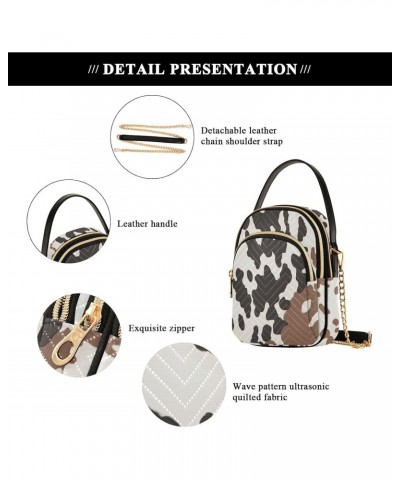 Cow Print Small Crossbody Purses for Women Crossbody Bags Fanny Packs Handbags Wallet Cell Phone Shoulder Purse for Women 213...