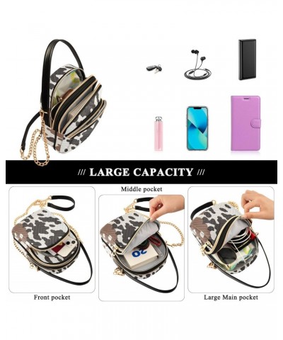 Cow Print Small Crossbody Purses for Women Crossbody Bags Fanny Packs Handbags Wallet Cell Phone Shoulder Purse for Women 213...