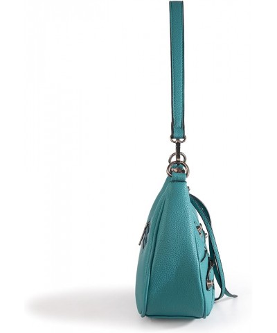 MEDIUM Shoulder Hobo Bags for Women Trendy Purses Leather Clutch Purse and Handbags Hobo-turquoise $10.50 Shoulder Bags