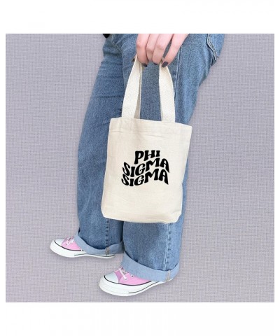 Mod Design Mini Tote Bag - Gift Tote Bags for Sorority - Mini Goodie Bag - Sorority Gift Bag Phi Sigma Sigma $7.83 Totes