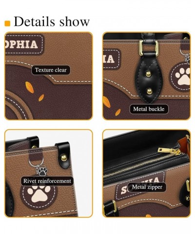 Personalized Pomeranian Dog Handbags, Custom Name Dog Leather Bags, Purses, Shoulder Bag, Gift For Dog Mom Dog Lover Style 9 ...