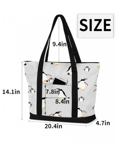 Tote Bag for Women Canvas Shoulder Bag Large Casual Handbag Lightweight Tote Bag with Zipper for Work Travel Shopping Lovely ...