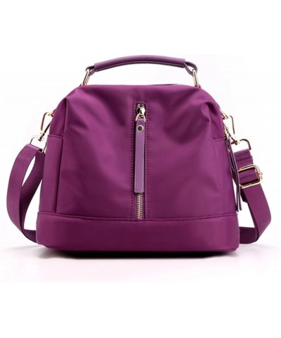 Crossbody Bags For Women Waterproof Lightweight Shoulder Bag Casual Nylon Handbags Multiple Pockets Purse Purple $15.50 Cross...