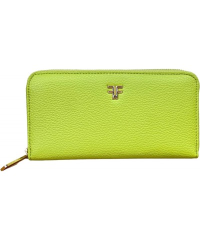 lucchi WALLET WOMAN WITH 4 COMPARTMENTS CLOSED by ZIP 6 Credit CARD B7004, Yellow Yellow $48.94 Wallets