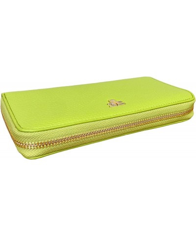 lucchi WALLET WOMAN WITH 4 COMPARTMENTS CLOSED by ZIP 6 Credit CARD B7004, Yellow Yellow $48.94 Wallets