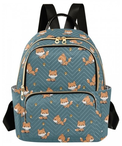 Playful Baby Foxes Backpack Purse for Women Lightweight Back Pack Casual Daypack Travel Shoulder Bag Bookbag - M Medium Multi...