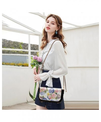 Crossbody Bags for Women Trendy Women's Black Shoulder Bag Small PU Leather Flap Cross Body Bag Handbags Pattern12 $22.54 Cro...