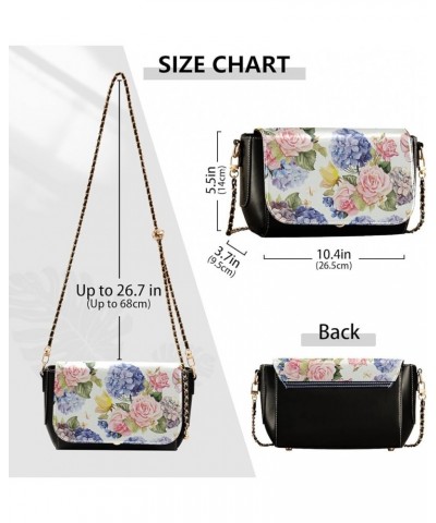 Crossbody Bags for Women Trendy Women's Black Shoulder Bag Small PU Leather Flap Cross Body Bag Handbags Pattern12 $22.54 Cro...