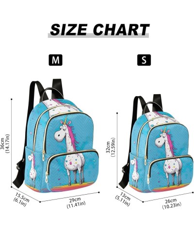 Wolf on the Ocean Quilted Backpack Purse Ladies Backpack Purses Anti Theft Travel Backpack Rainbow Funny Unicorn Medium $18.3...