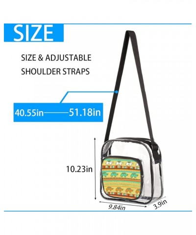 Clear Crossbody Bags for Women-Clear Crossbody Bag Cute for Sports,Concert,Prom Multi9 $14.19 Crossbody Bags