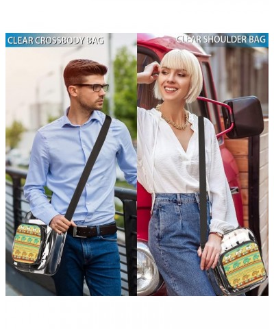 Clear Crossbody Bags for Women-Clear Crossbody Bag Cute for Sports,Concert,Prom Multi9 $14.19 Crossbody Bags